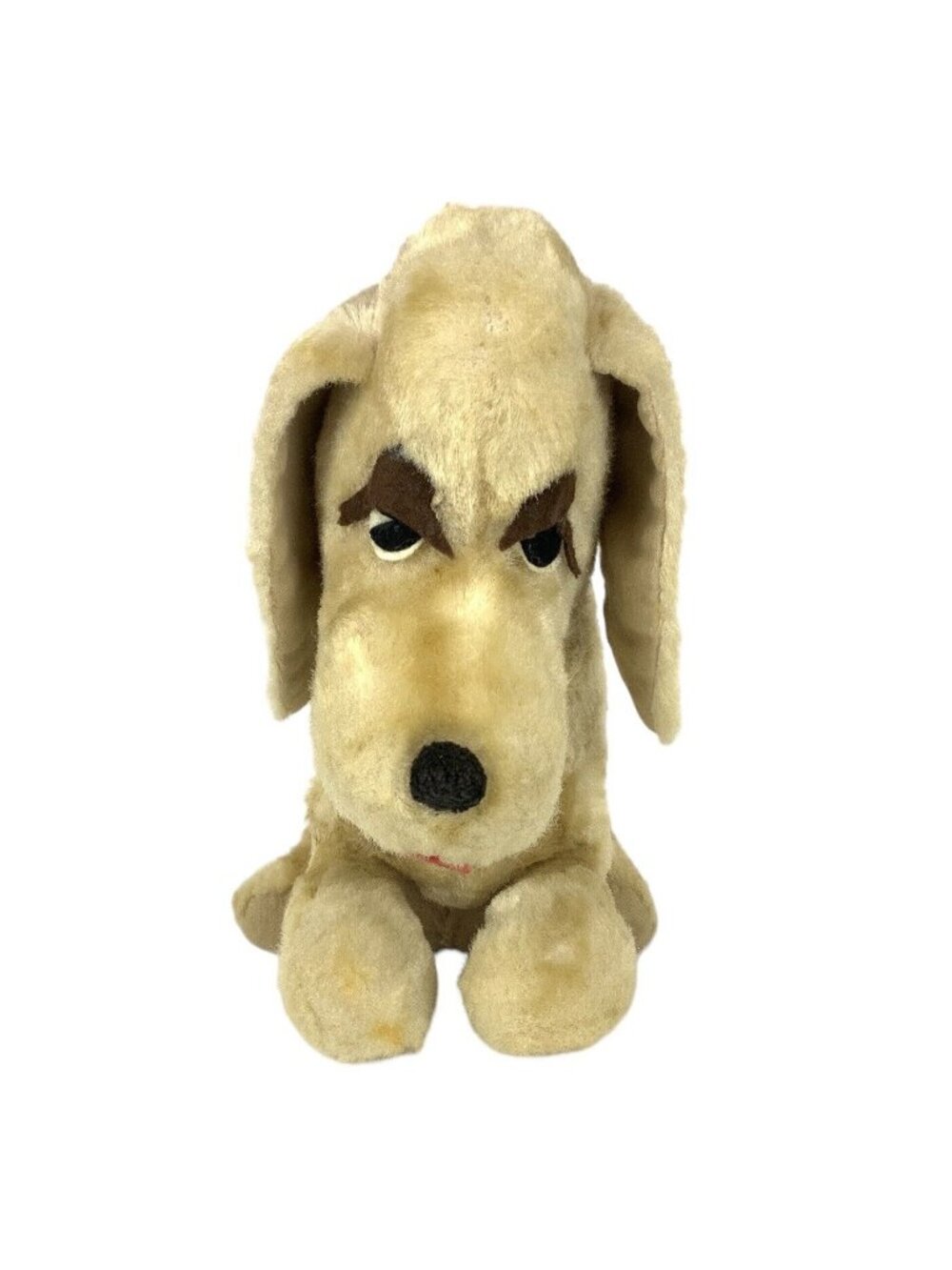 Rushton 1960s Golden Retriever Plush Puppy Dog With Floppy Ears 13 inch
